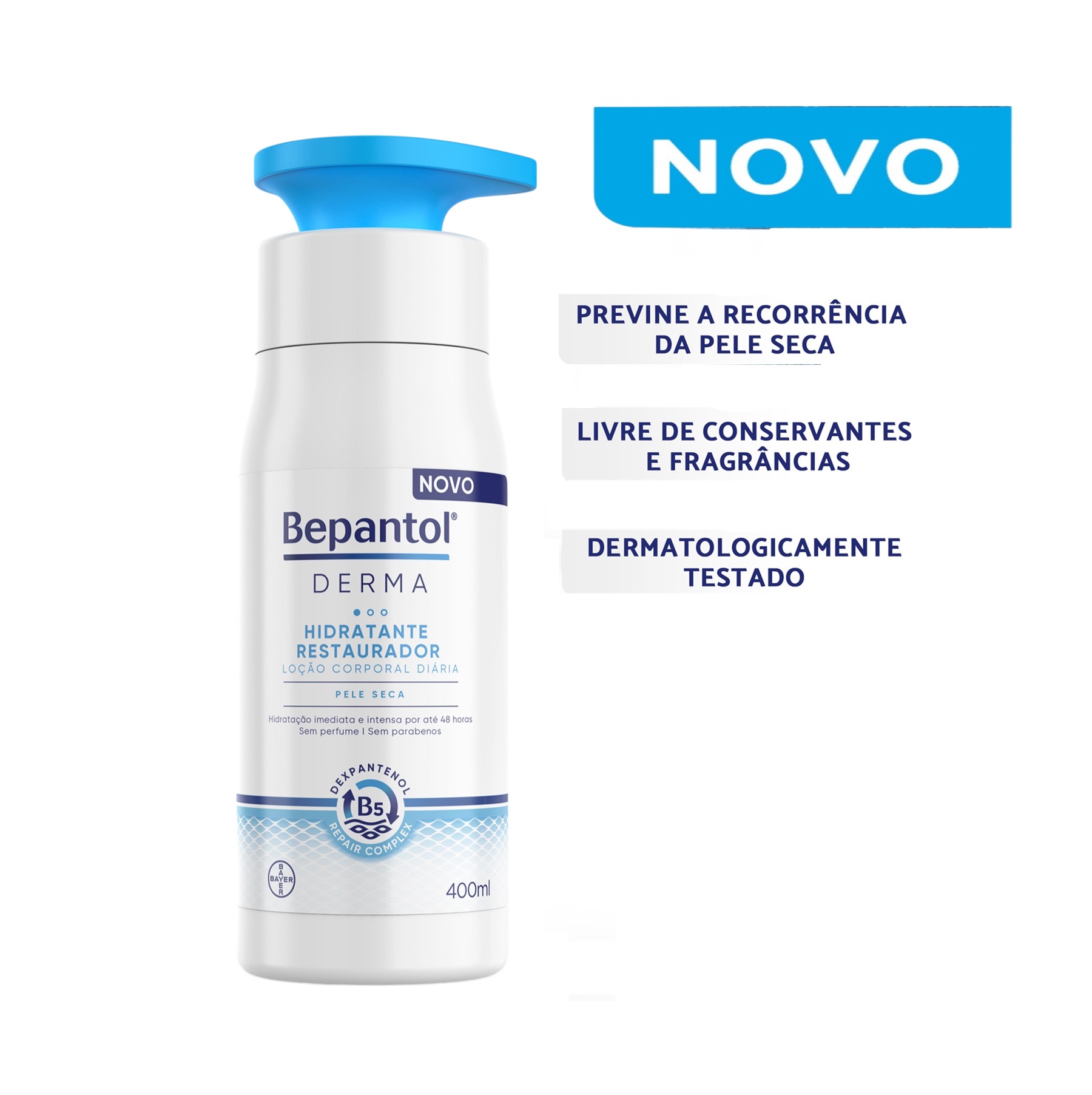 Loção Corporal Bepantol Derma Hidratante Restaurador 400ml ...