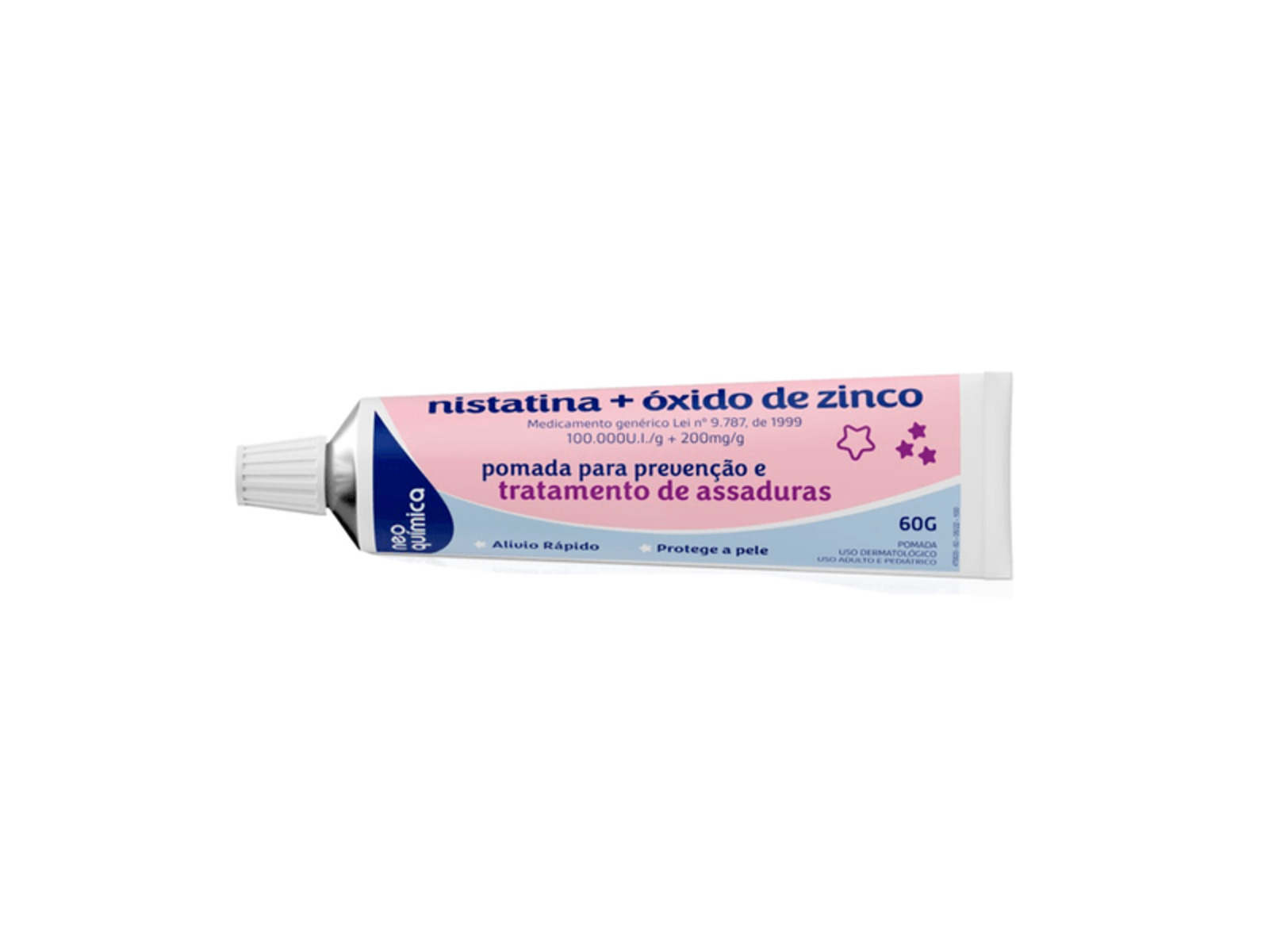 Pomada Nistatina + Óxido de Zinco Neo Química 60g - Resilifarma - Saúde ...