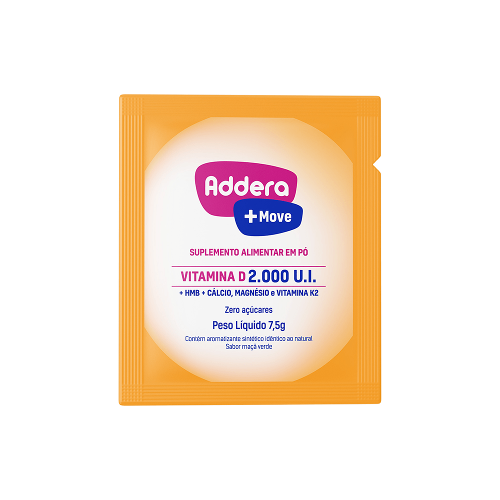 Suplemento Alimentar Em Pó Addera + Move Sabor Maça Verde Com 30 Sachês ...