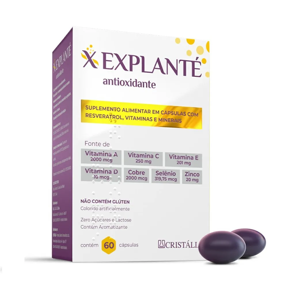 Suplemento Alimentar Explanté Antioxidante 60 Cápsulas - Resilifarma ...