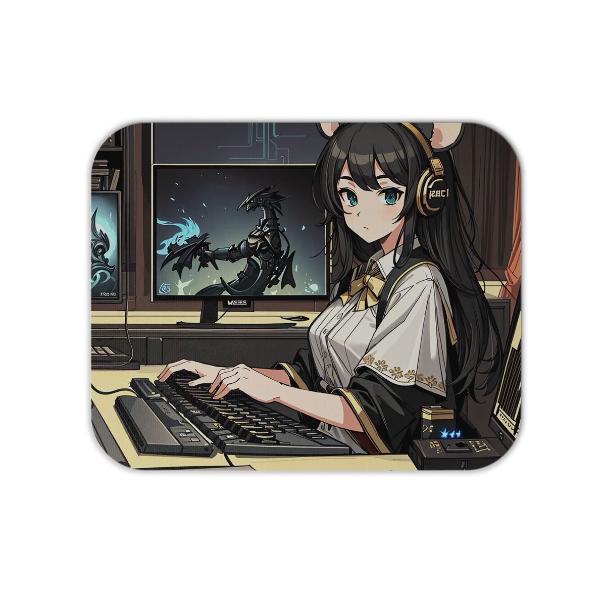 Mouse Pad Ergonomico Anime Menina Girl Escolar