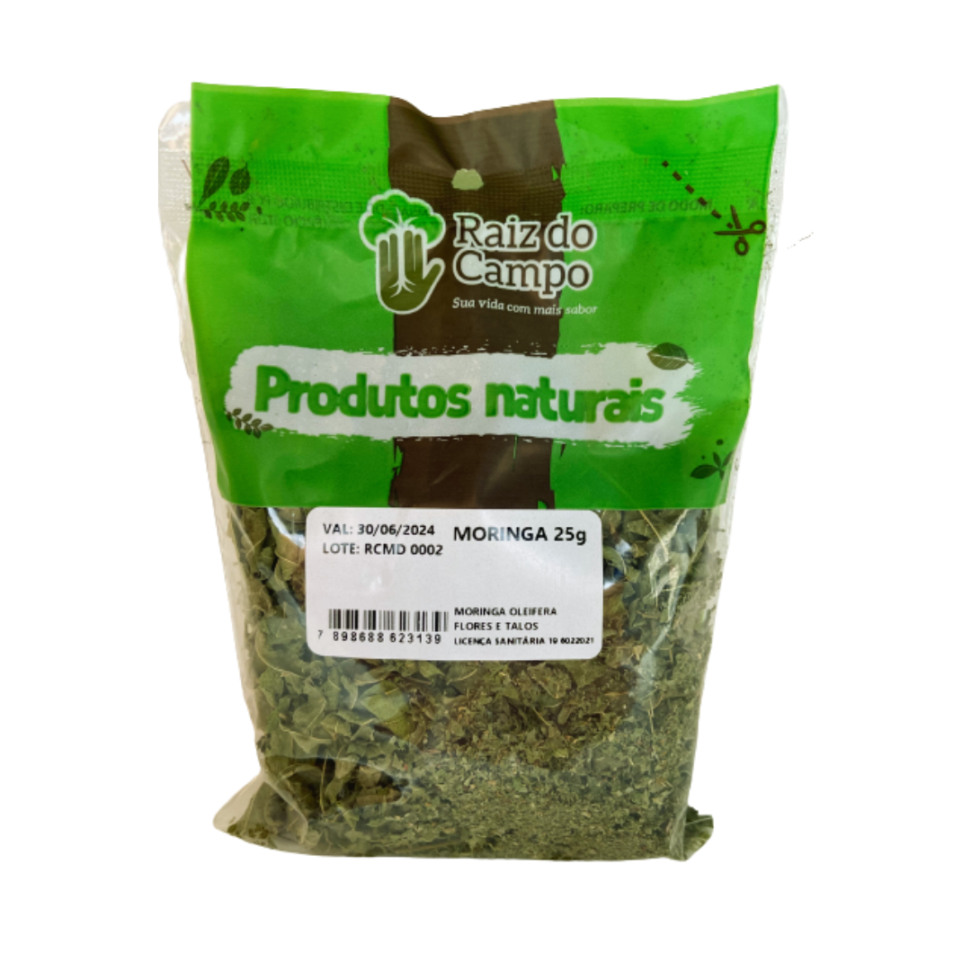 Ch de Moringa 25g Rainha das Ervas Loja Online de Produtos Naturais