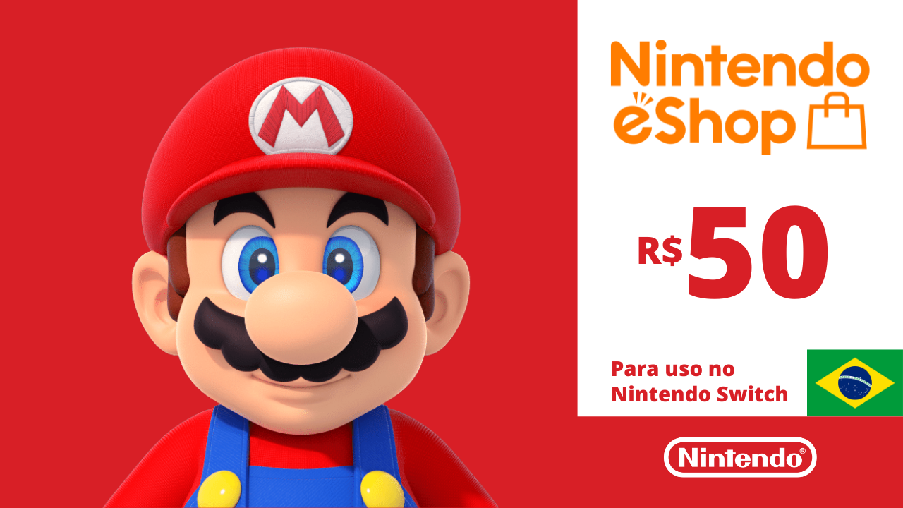 Gift Card Nintendo Eshop Brasil 250 Reais - Código Digital