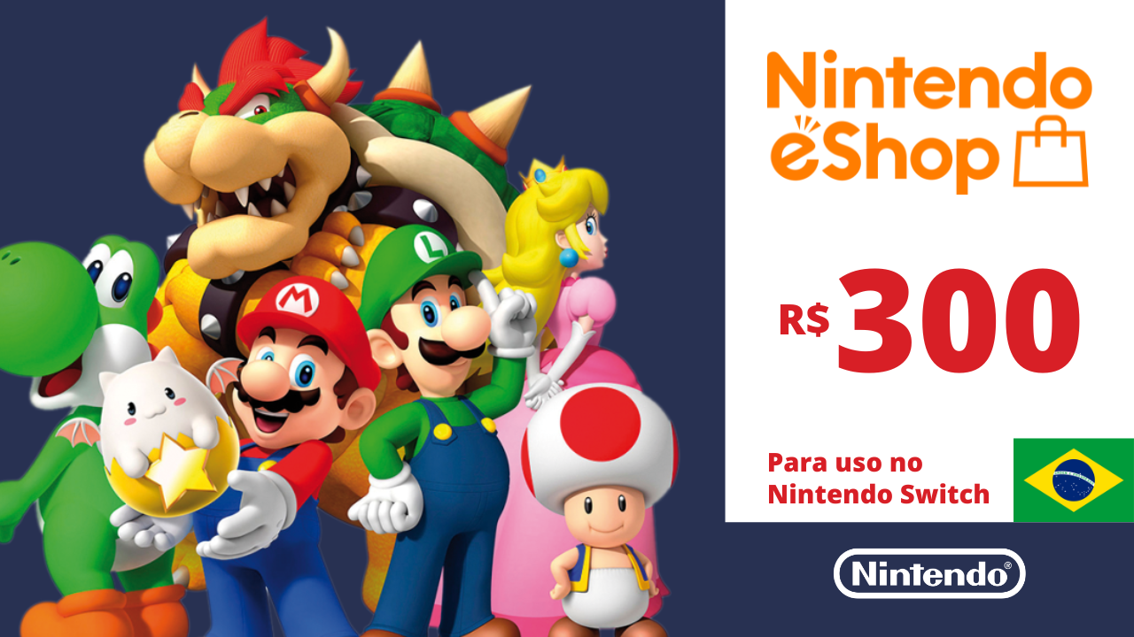 Gift Cards digitais da Nintendo eShop chegam ao Brasil - Nintendo