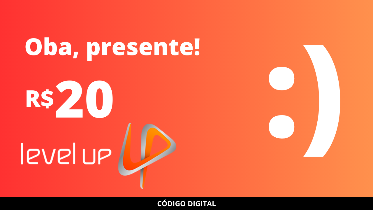 Gift Card Level Up Games 20 Reais Código Digital Playce Games