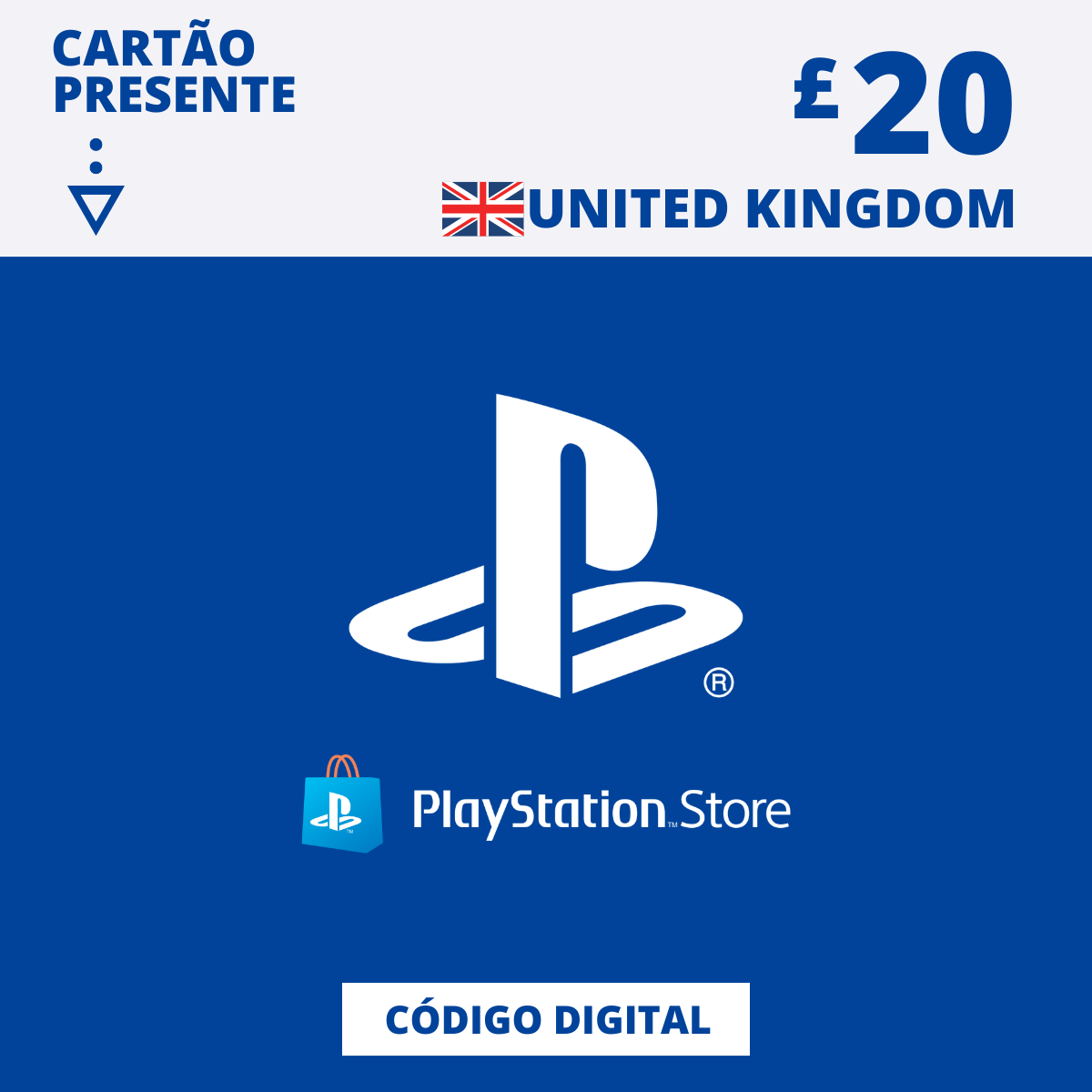 Gift Card Playstation Store 20 GBP UK Codigo Digital Playce Games Gift Cards