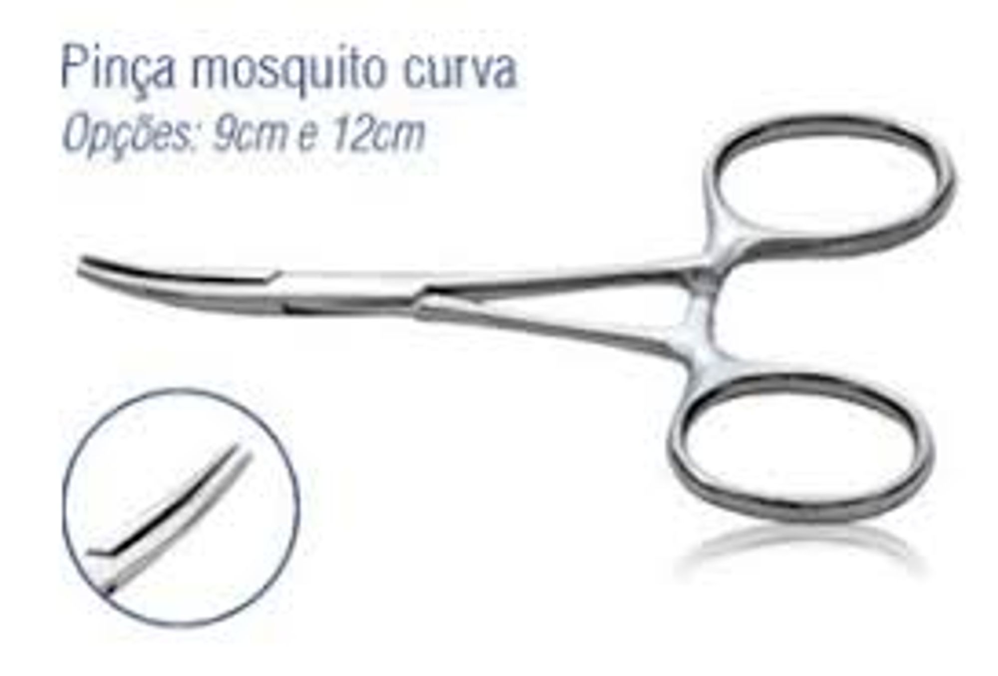 Pinça Halstead Mosquito CURVA 10cm 12cm Inox - 6B INVENT GERMANY ...