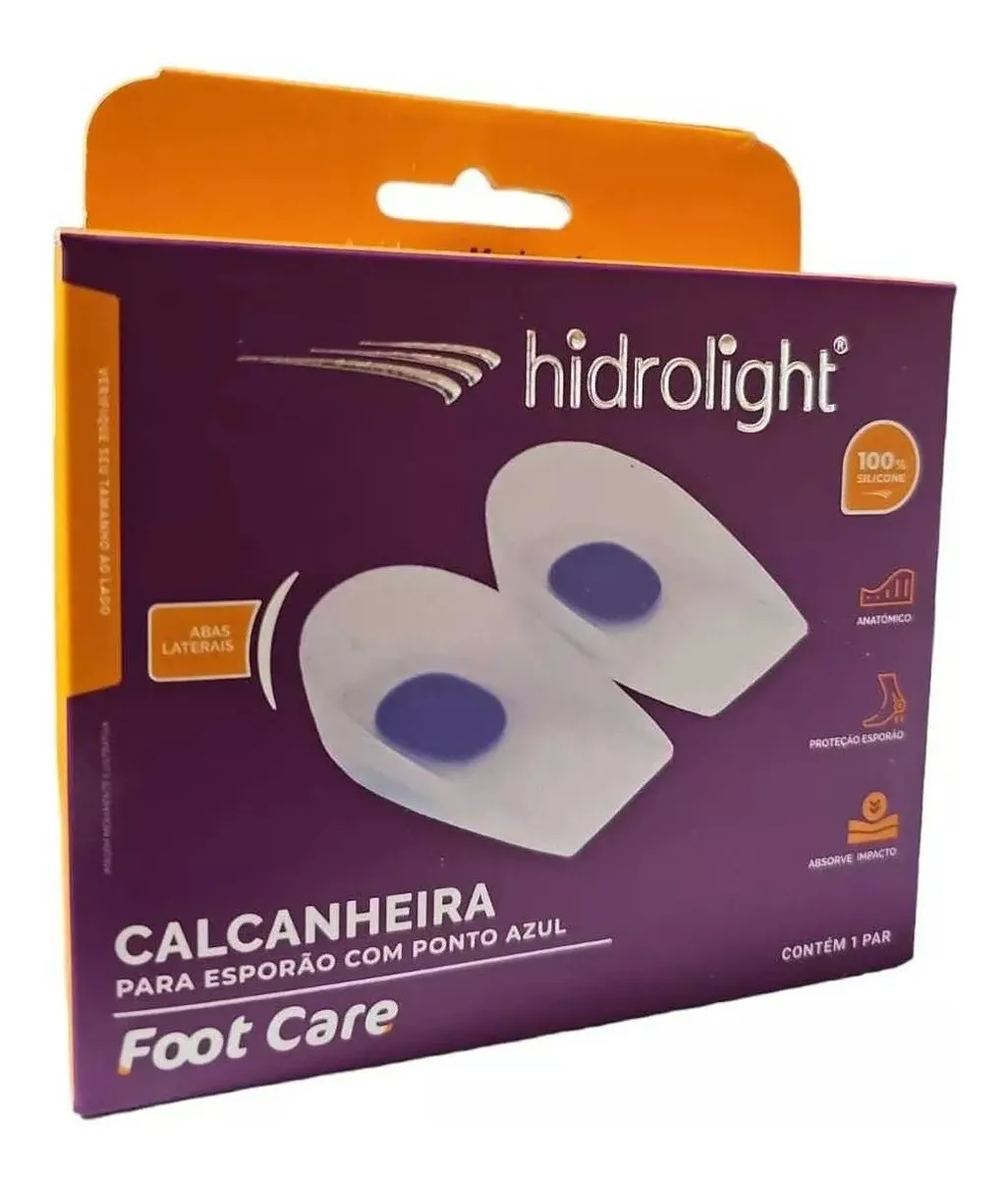 Calcanheira de Silicone para Esporão de Calcâneo com Ponto Azul ...
