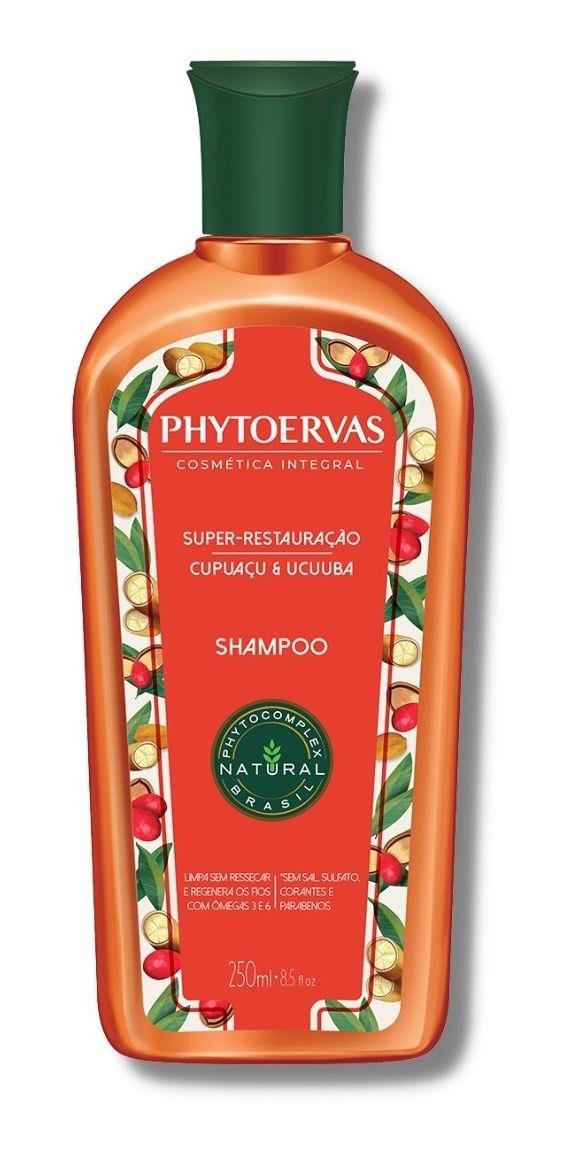 Shampoo Pós Química Castanha do Brasil e Cupuaçu Phytoervas 250ml