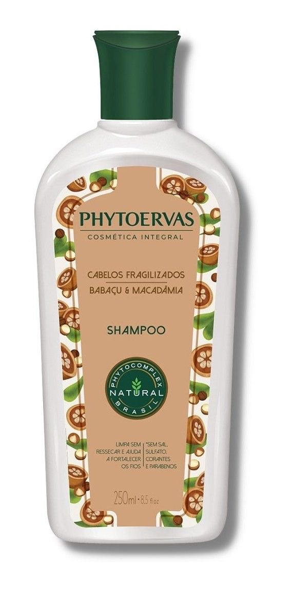 Shampoo Cabelos Fragilizados Babaçu e Macadâmia Phytoervas