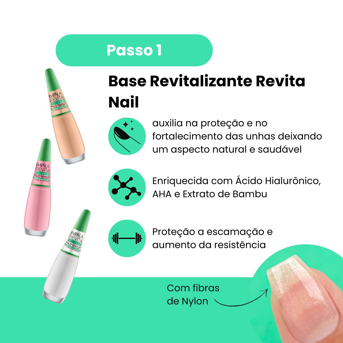 Kit Revitalizacao Unhas Completo Revita Nail Impala Manicure Shopmodelo
