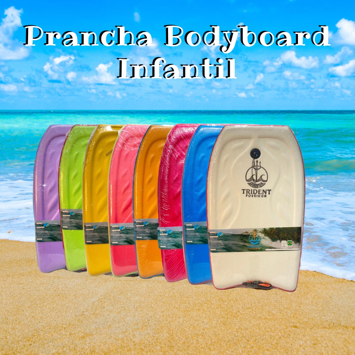 Prancha Surf BodyBoard Infantil Com Leash Praia Piscina - Atacadão Unamar -  Aqui você Economi$a l Frete Grátis