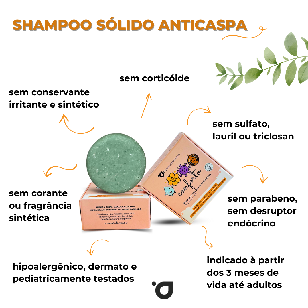 SHAMPOO ANTICASPA CONFORTO - Dermatite Controlada