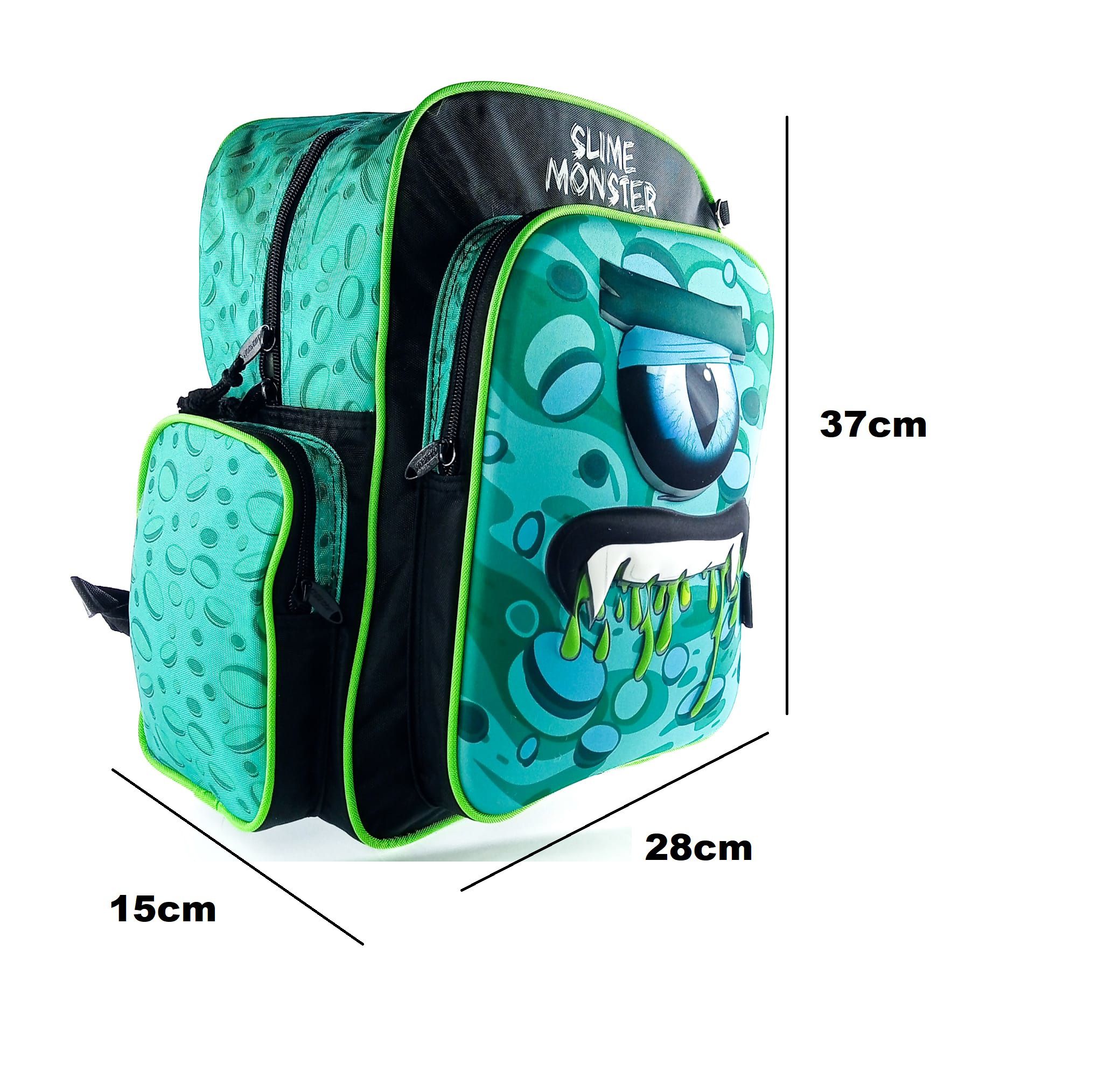MOCHILA BOLSA ESCOLAR INFANTIL DE COSTA SLIME MONSTER 3D Sacks Center