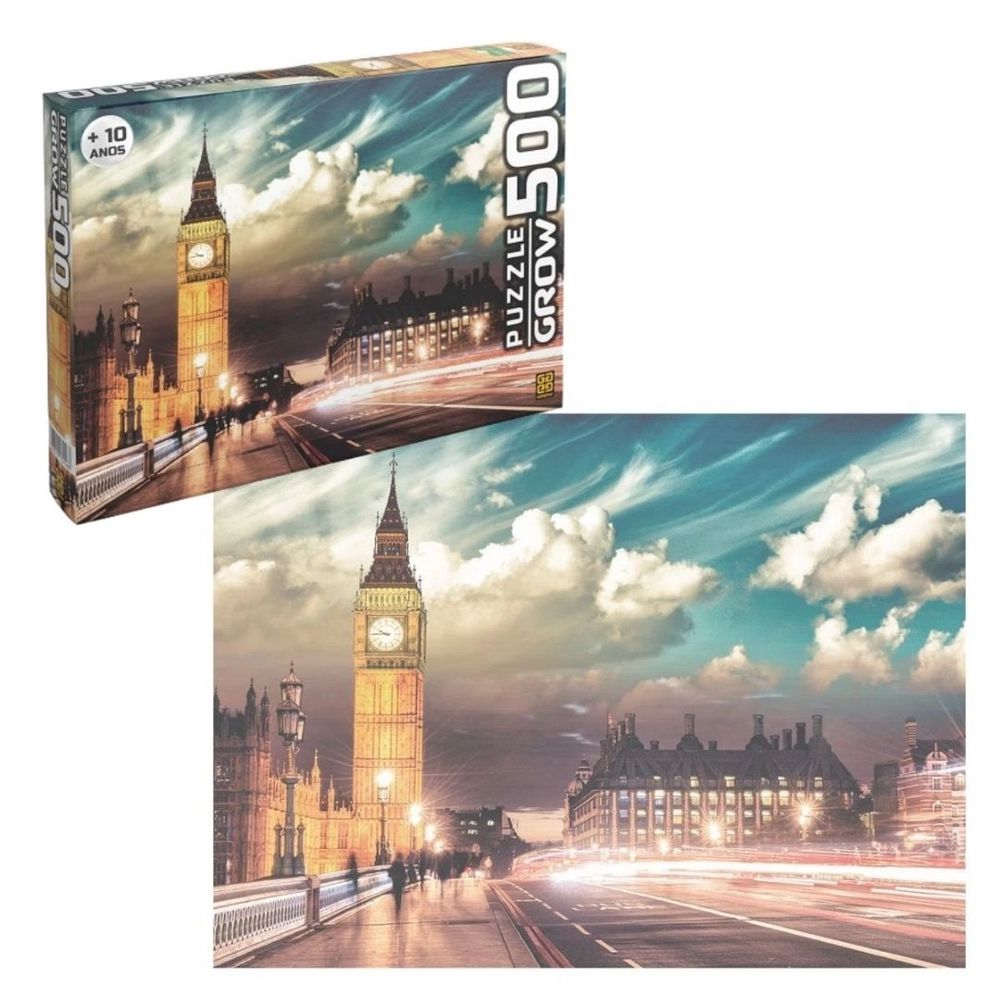 Jogo De Quebra Cabeça 1000 Peças Londres Big Ben