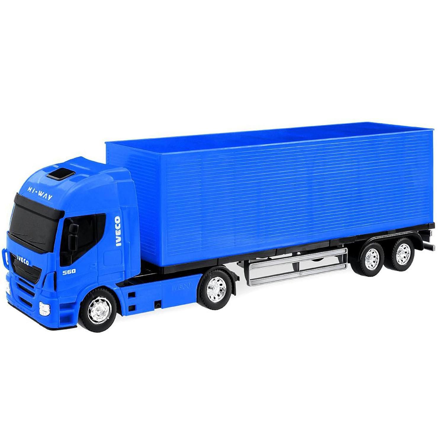 Caminhão Iveco Tector Baú com acessórios - Usual Brinquedos - Azul