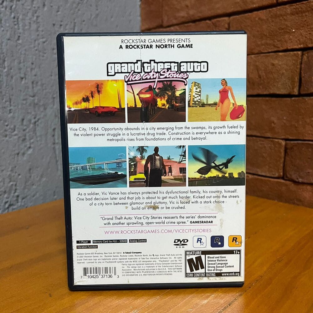 Grand Theft Auto Vice City Stories édition platinum - PSP