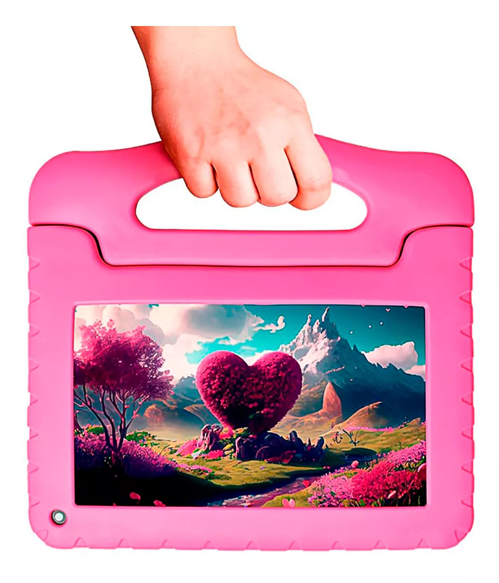 Tablet Infantil Multi 7 Polegadas 32GB Modelos Divertidos Kid Pad Rosa ...