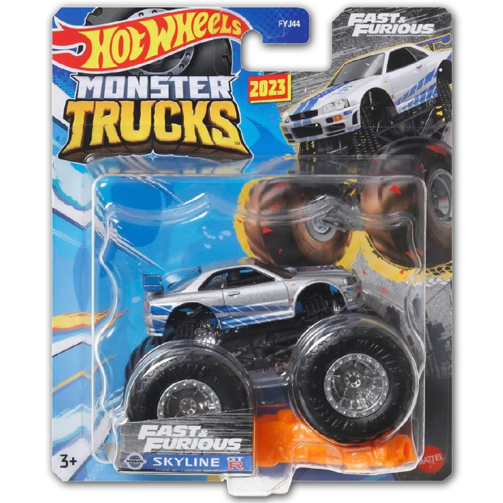 Carro Hot Wheels Monster Truck 1:64 sortidos Mattel FYJ44 - Blanc