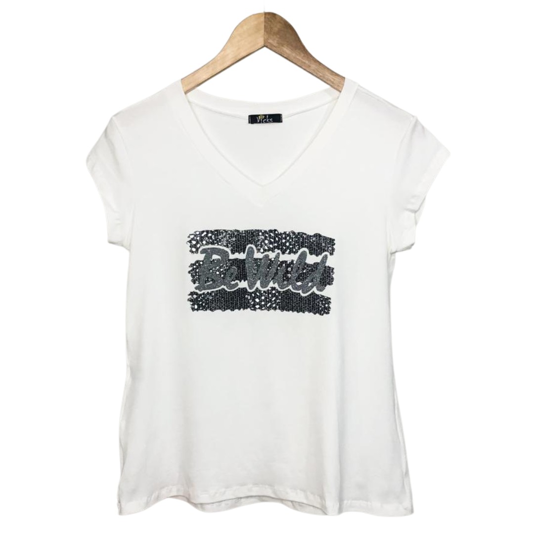 Camiseta T-Shirt Feminina Estampada Viscolycra - Vicks Store