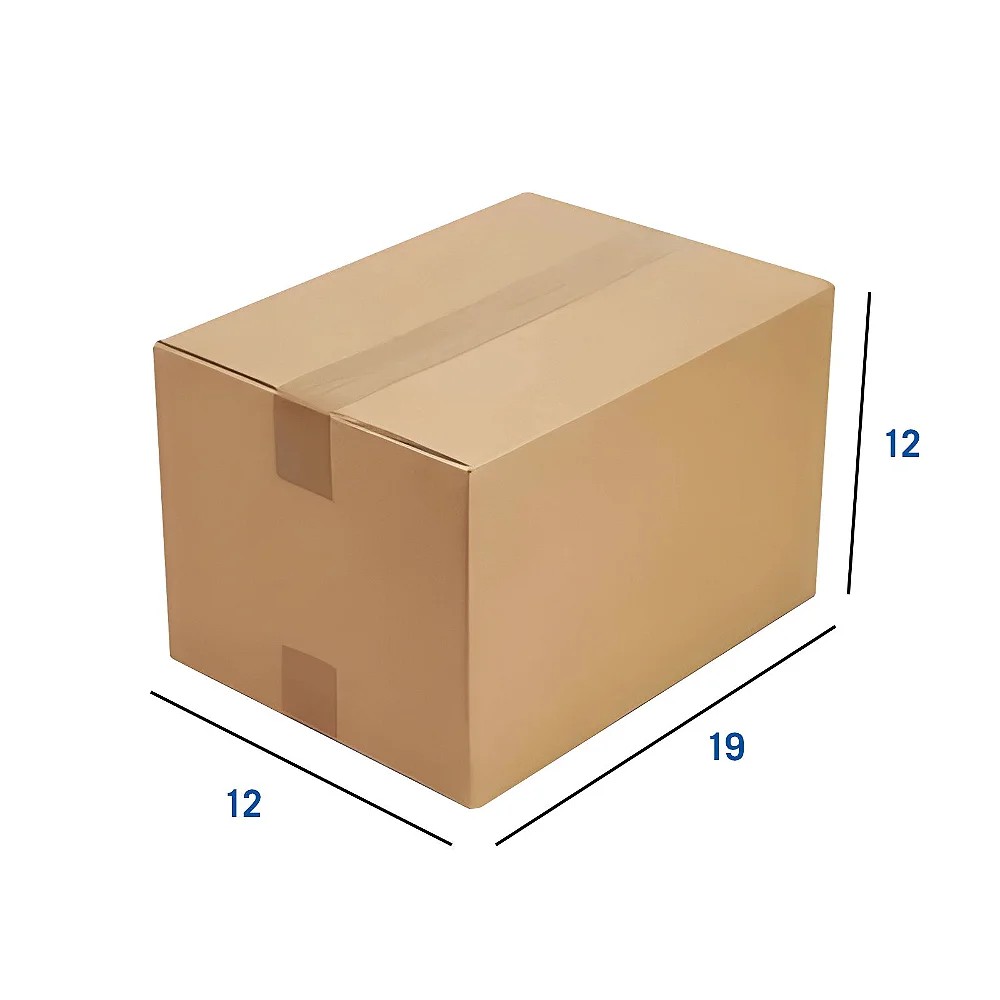 Caixa de Papelão N12 - 19 x 12 x 12 | NZB Embalagens - Embalagens para  e-commerce, envelopes e fitas | NZB Embalagens