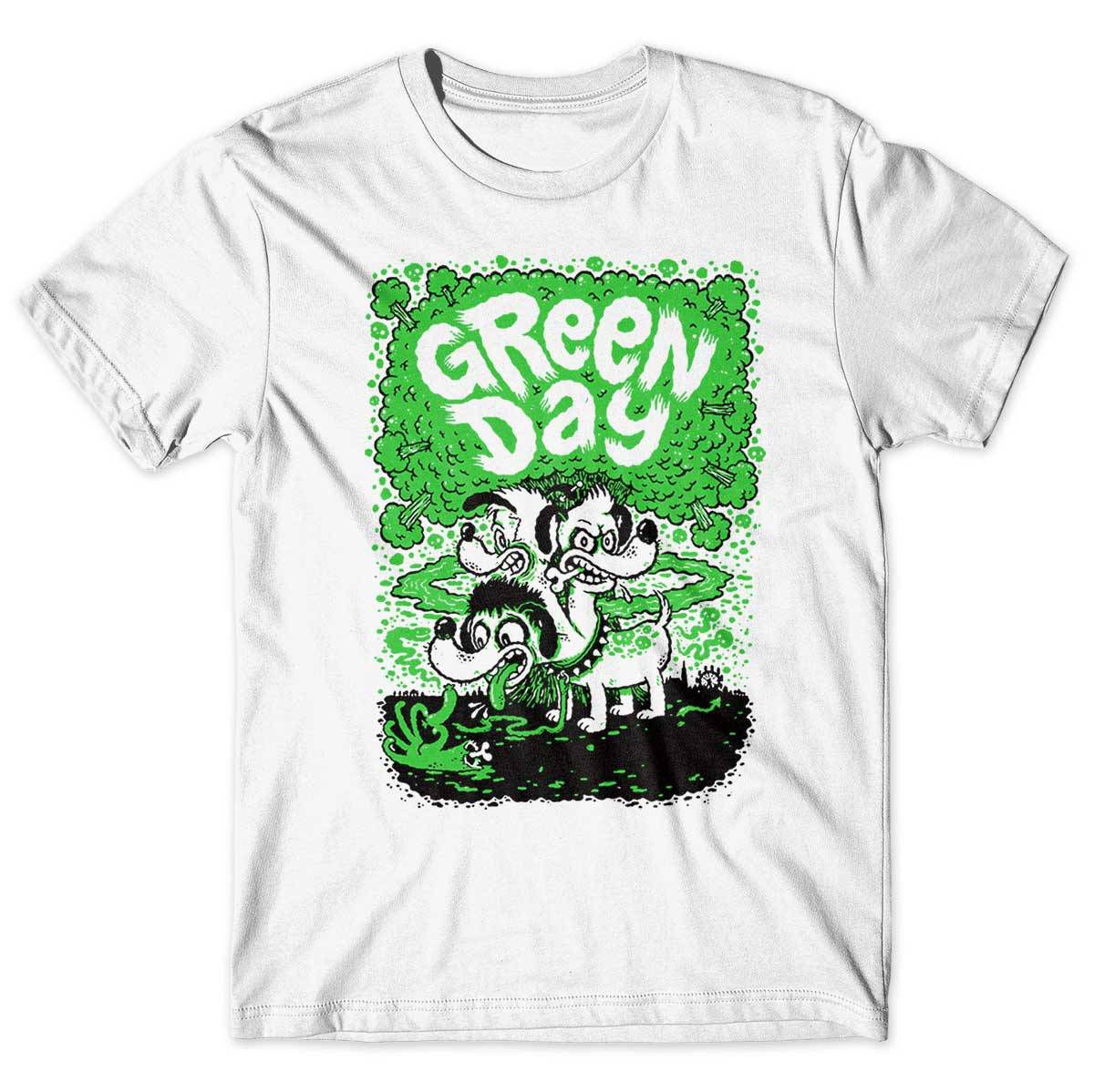 Camiseta Green Day Dogs - Branca - Tee Rock - Camisetas de bandas de rock