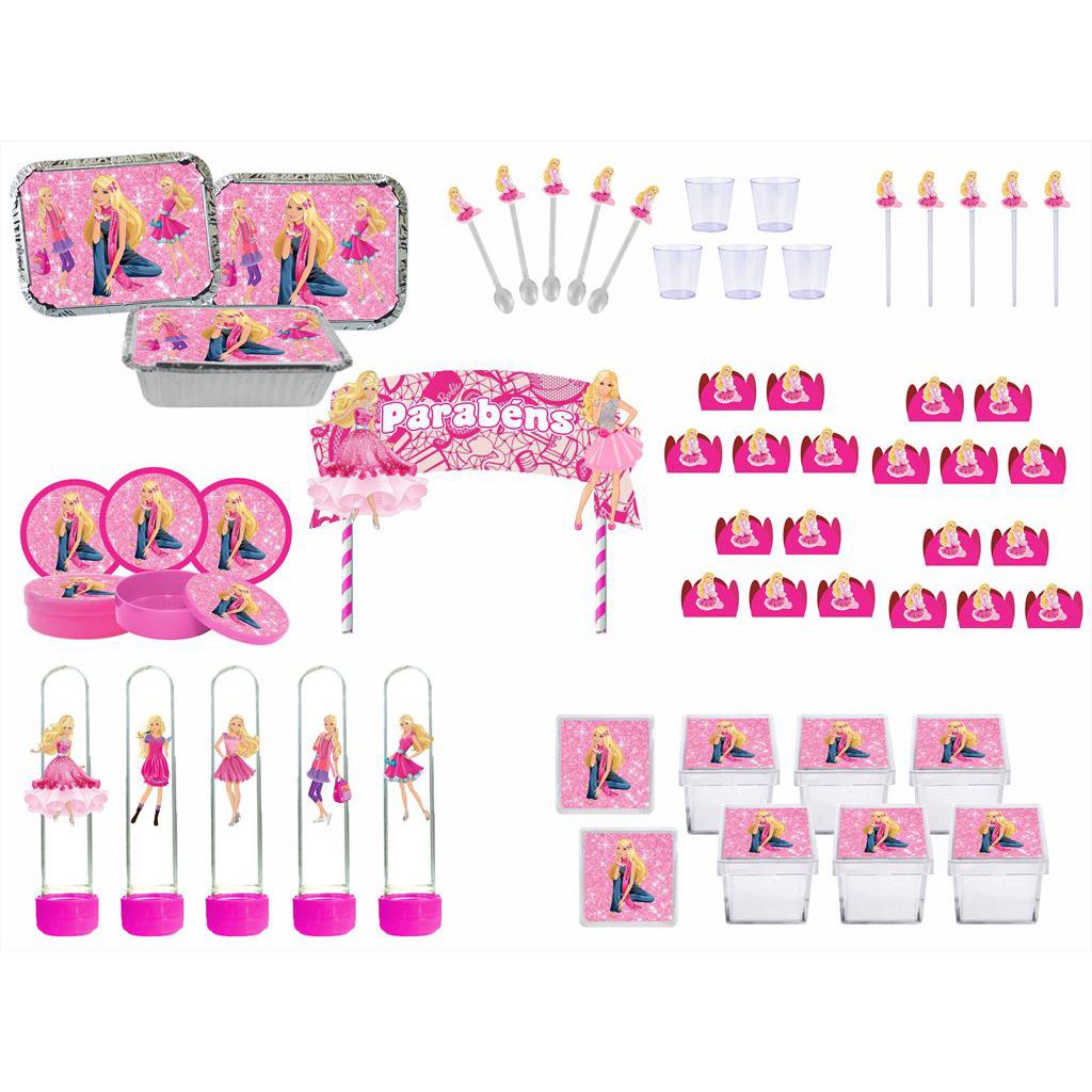 Kit Festa Roblox Rosa Menina ( 20 Peças )