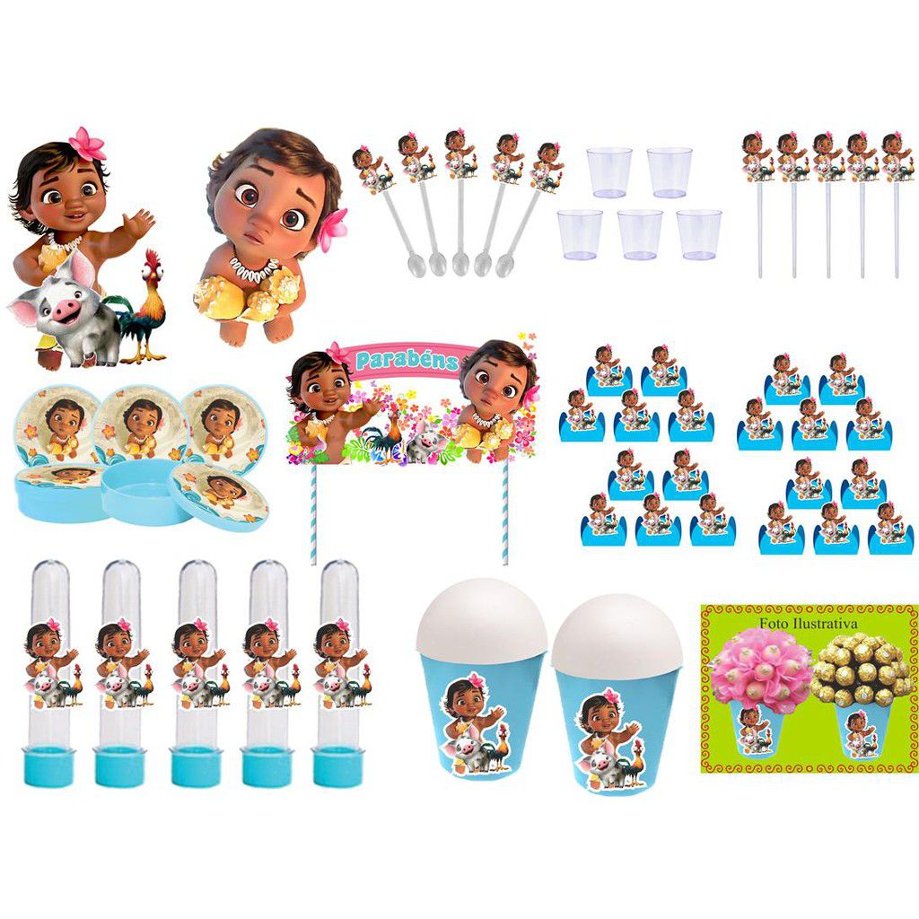 Kit aniversario moana baby