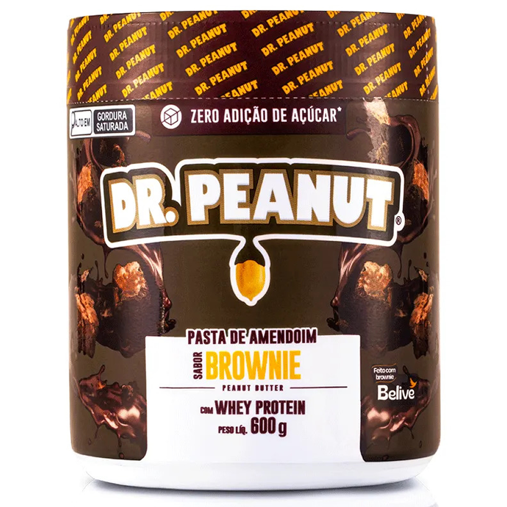 Pasta de Amendoim Pro 600g com Whey Protein - Dr Peanut - Betta