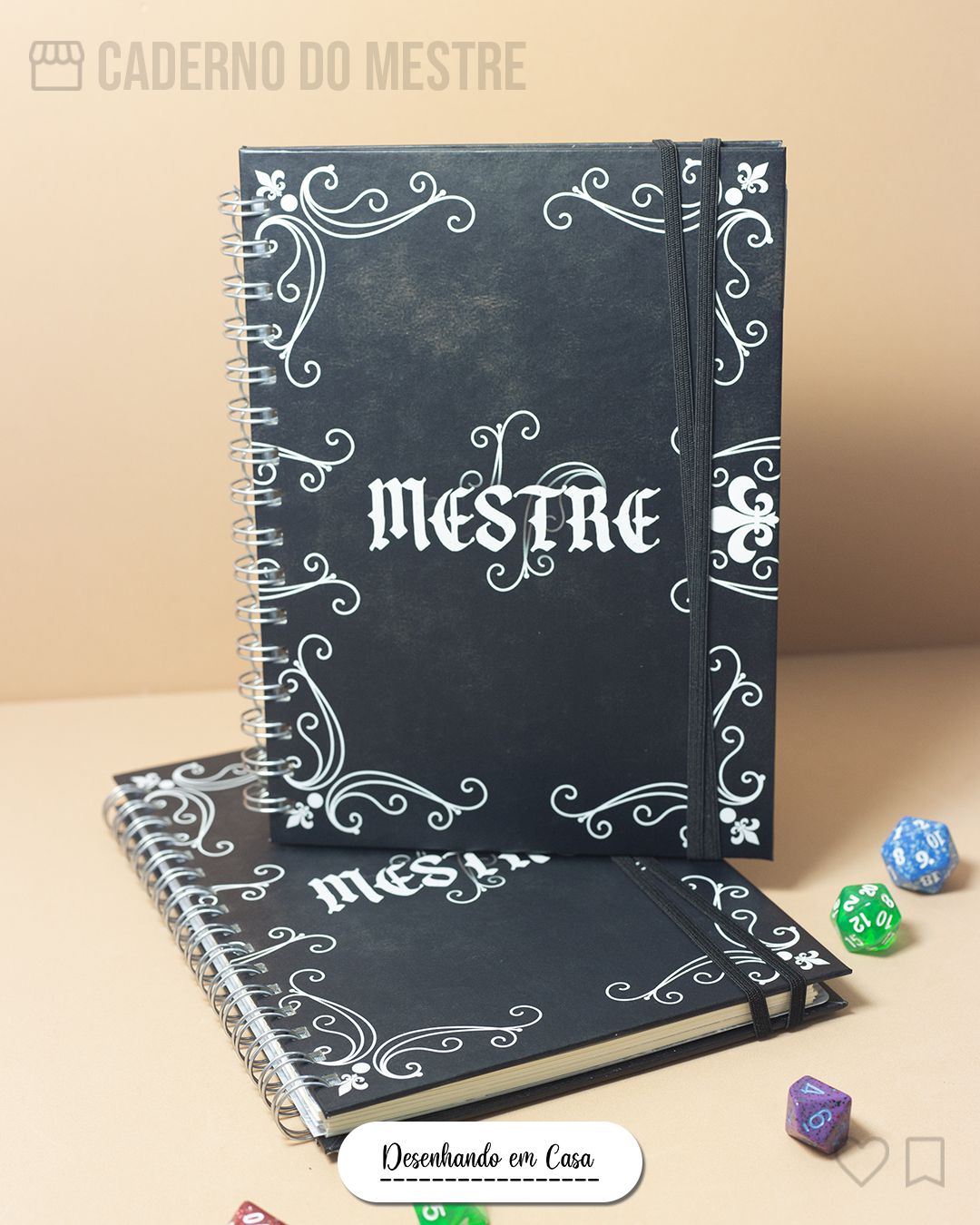 Caderno Do Mestre Jogo Rpg De Mesa Para Campanhas e Batalhas - Art