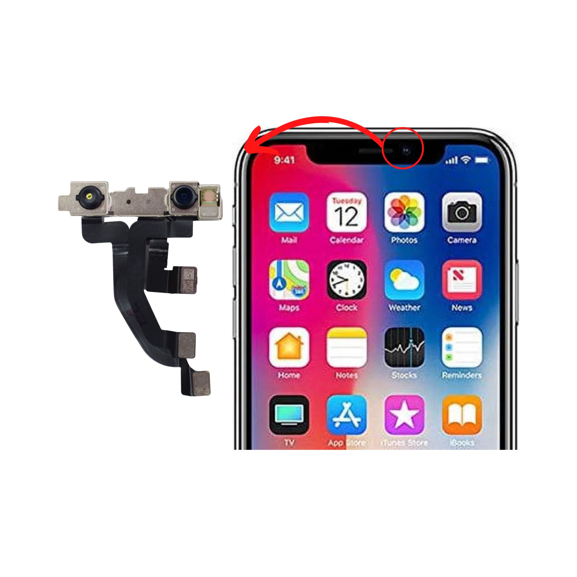 家電 iPhone X Câmera Frontal Iphone X - PK Mobile - A sua Distribuidora de