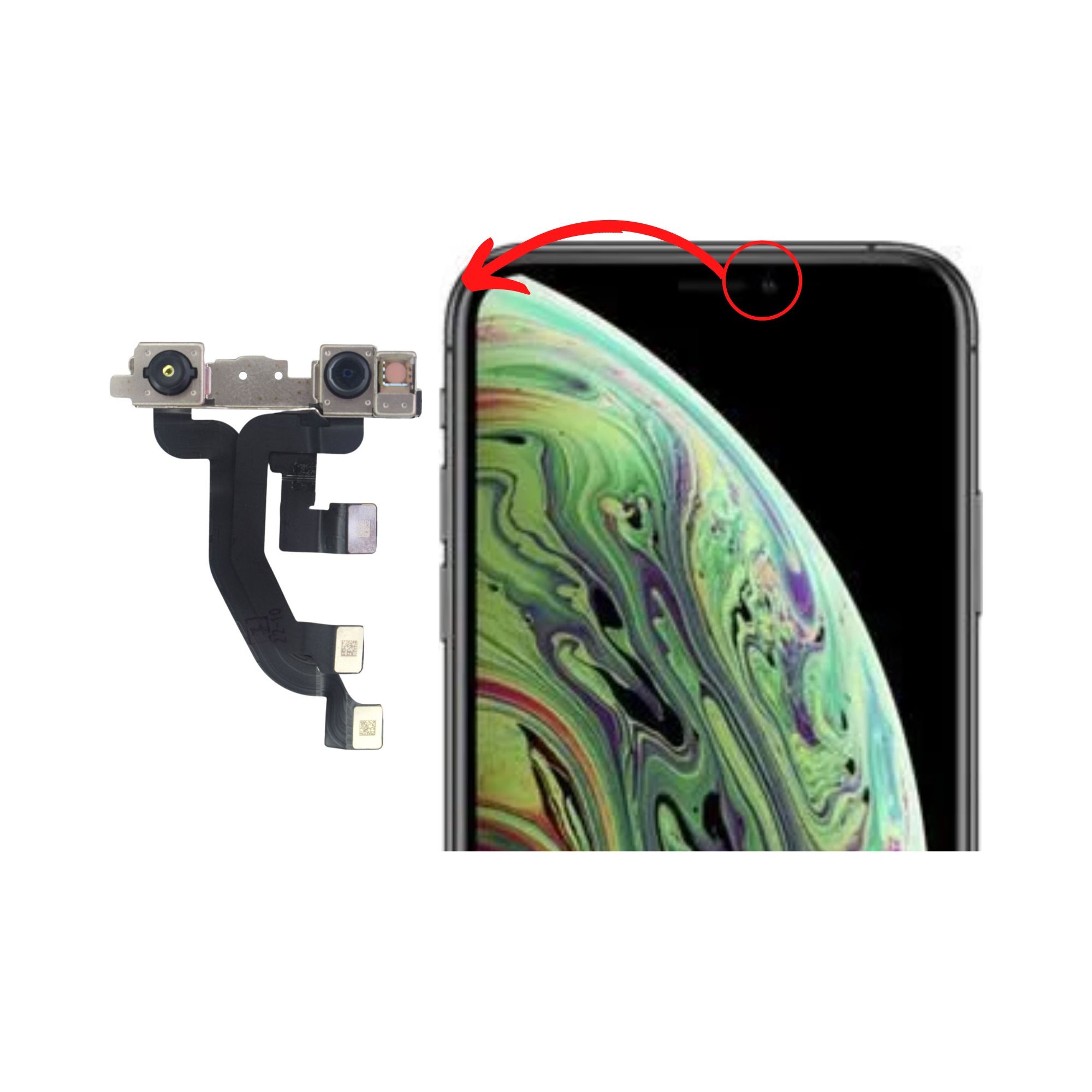 Câmera Frontal Iphone XS - PK Mobile - A sua Distribuidora de