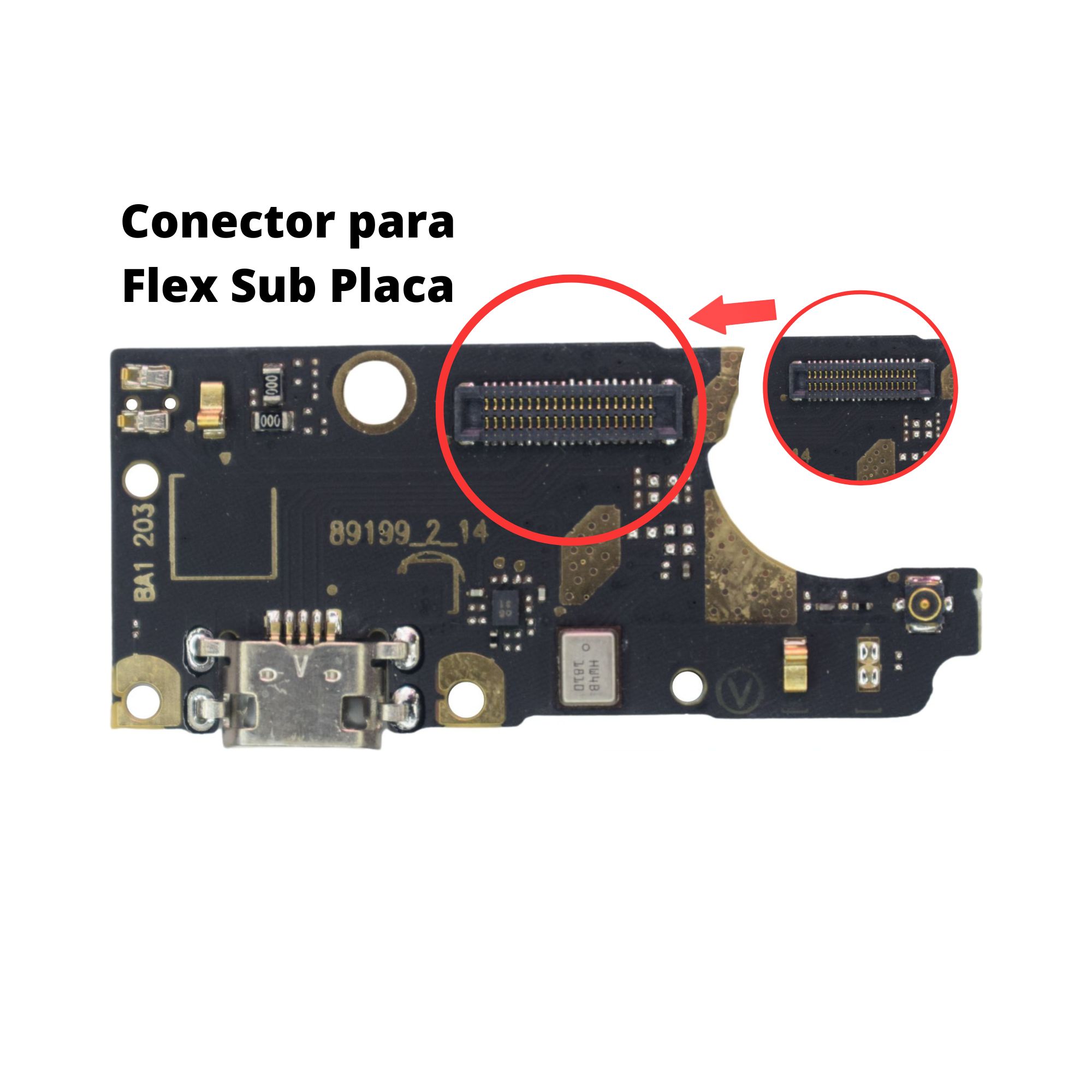 Placa Carga Zenfone 5 Selfie (zc600kl) TURBO - PK Mobile - A sua