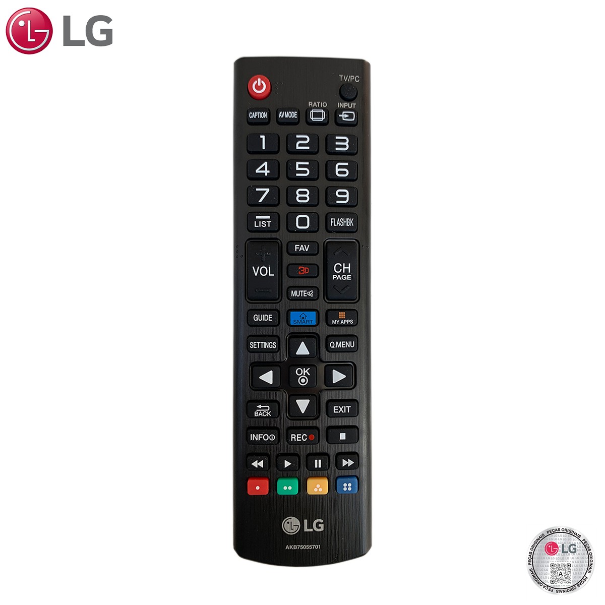 Controle Remoto TV LG Akb75055701 Original Compatível - Logmulticoisas