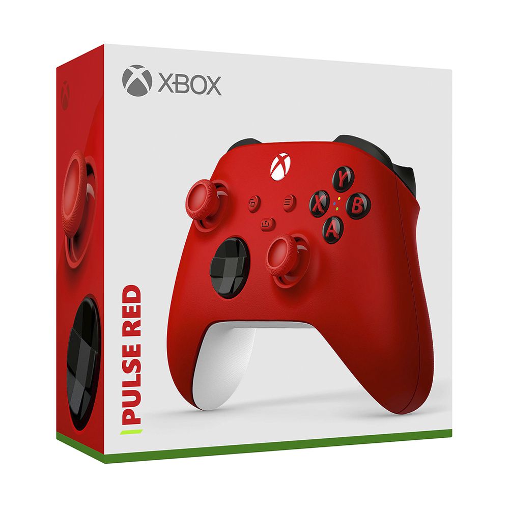 Controle Sem Fio Xbox Pulse Red, Series e PC, QAU-00066 - ShopB - 14 anos!