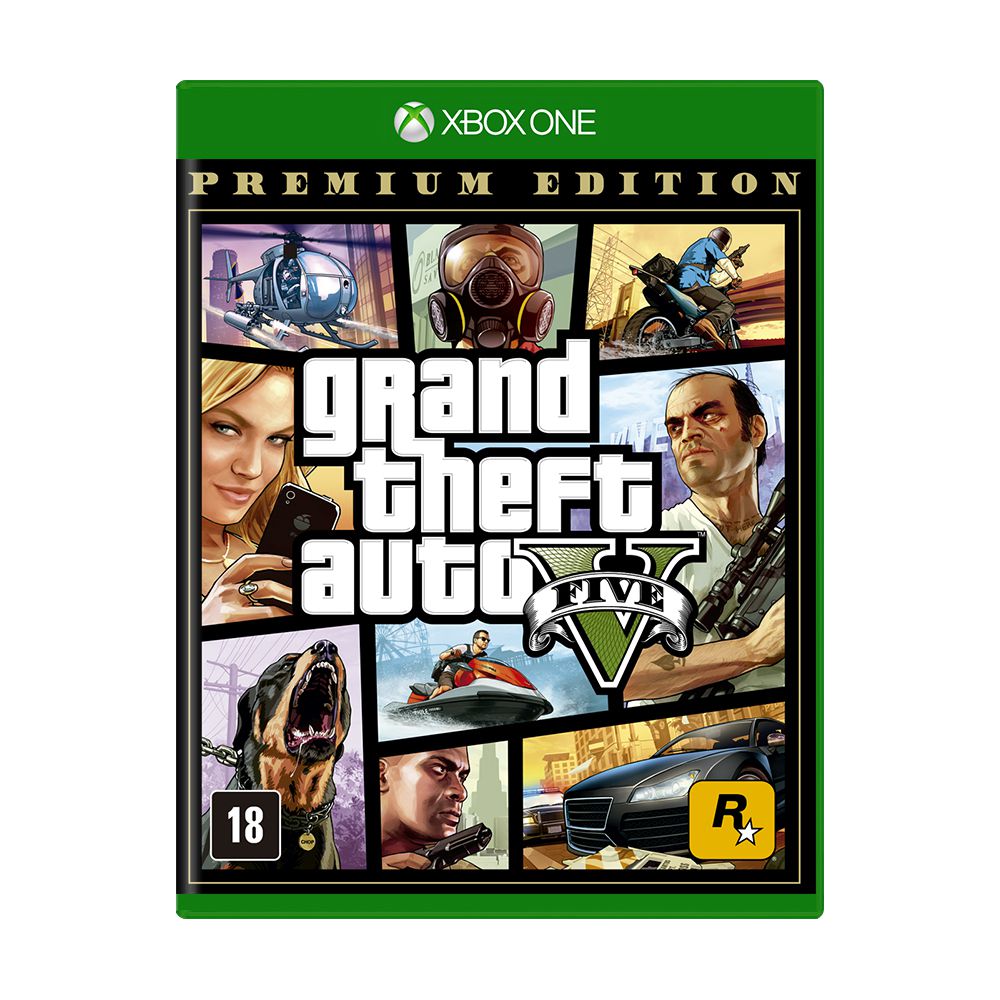 Grand Theft Auto 5 - Premium Online Edition (GTA 5) - Xbox One - ShopB - 14  anos!