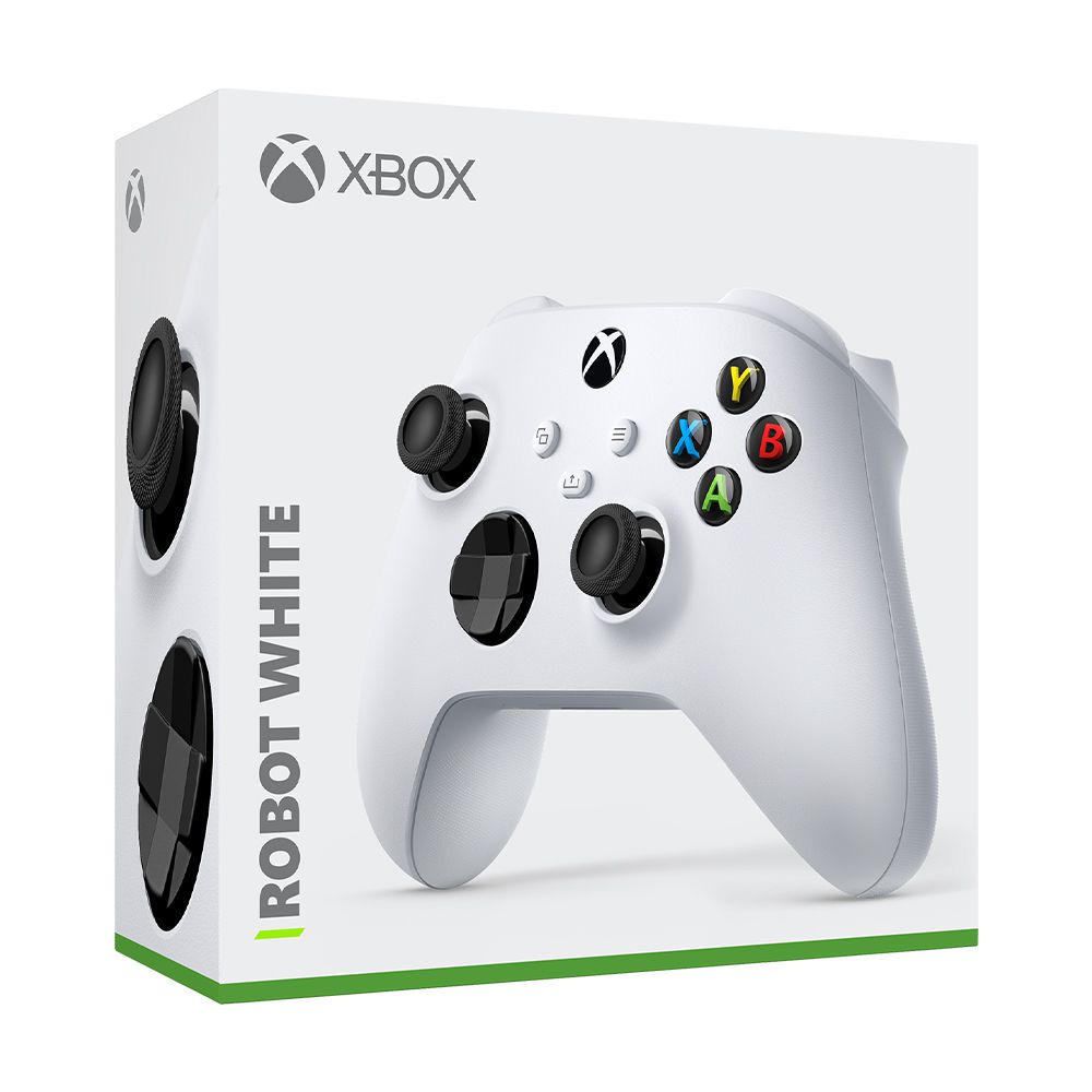 Controle sem fio Xbox Robot White, Series X, S, One e PC, QAS-00007 - ShopB  - 14 anos!