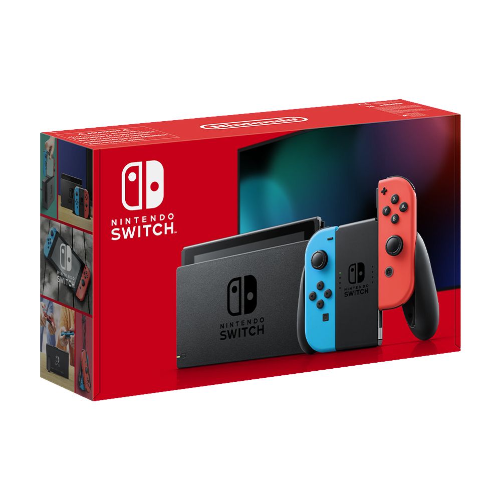 Console Nintendo Switch com 1 Controle Joy-Con vermelho e Azul +