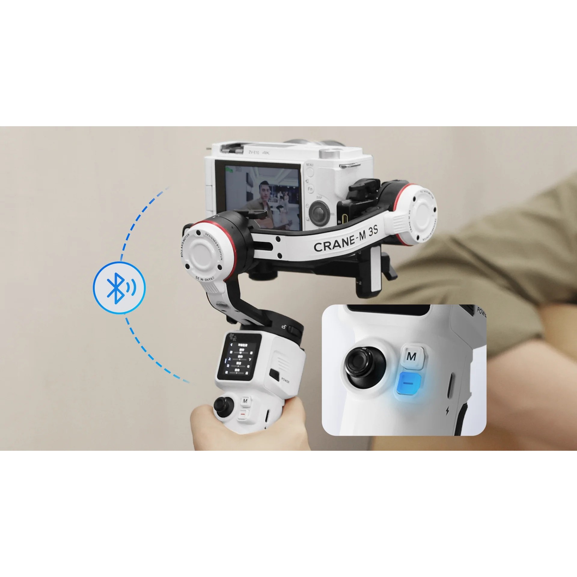 Estabilizador para Câmeras Zhiyun Crane-M 3S Gimbal com LED - Senzu