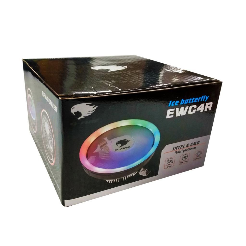Notepad Cooler Cooler Para Processador Intel/AMD RGB Rainbow EWC4R G-Fire ...