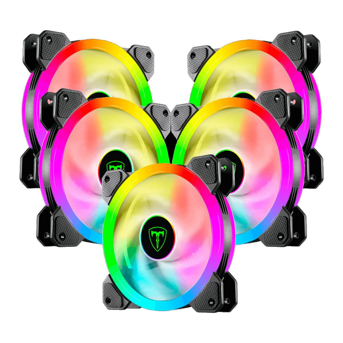Kit Fan Cooler 5 Unidades 120mm RGB TTGF515 TDagger Originaltech