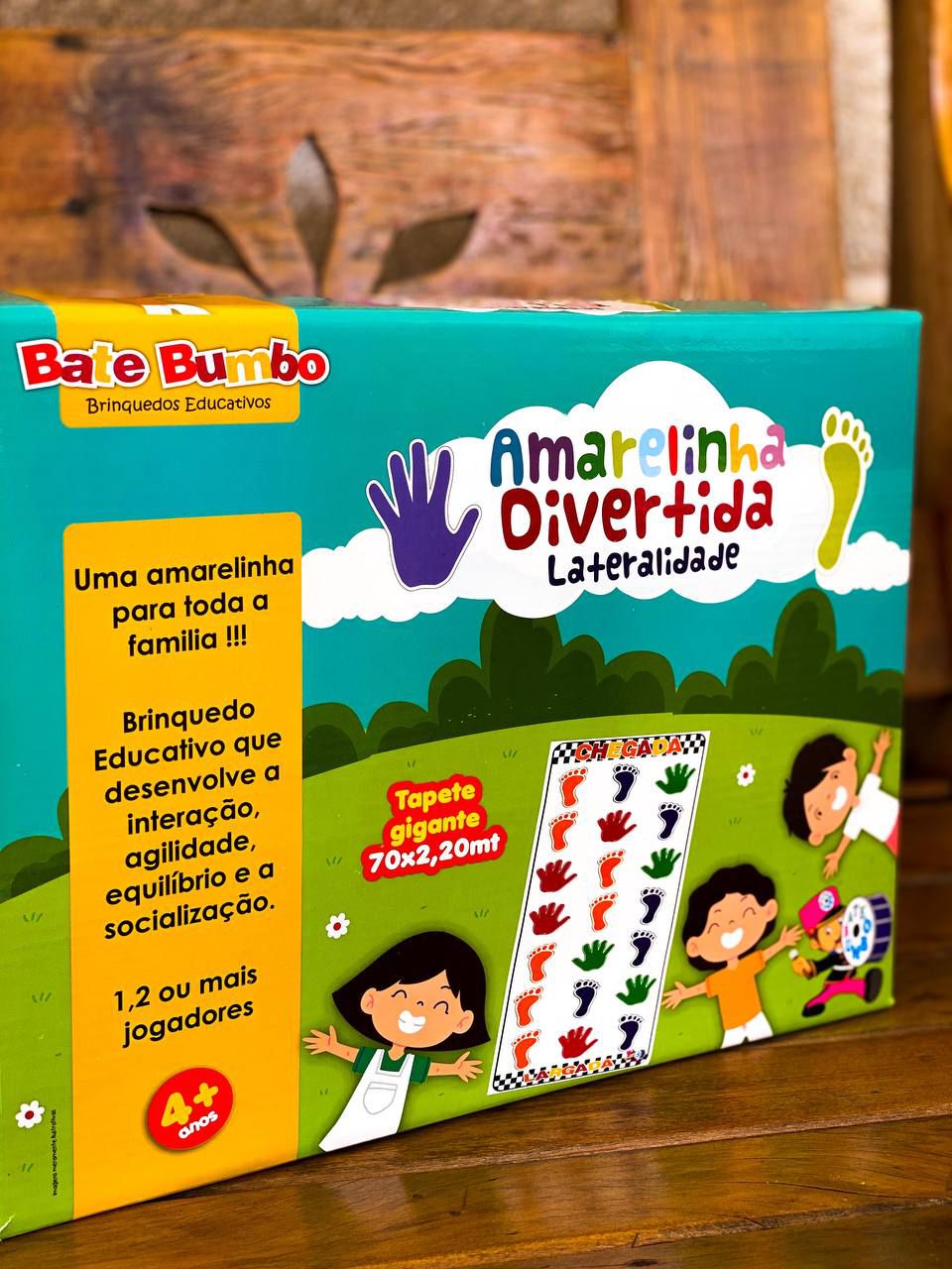 Tapete Amarelinha Divertida Lateralidade Sensorial Jogo Educativo e  ReciclávelBrinquedos EducativosBambalalão Brinquedos Educativos