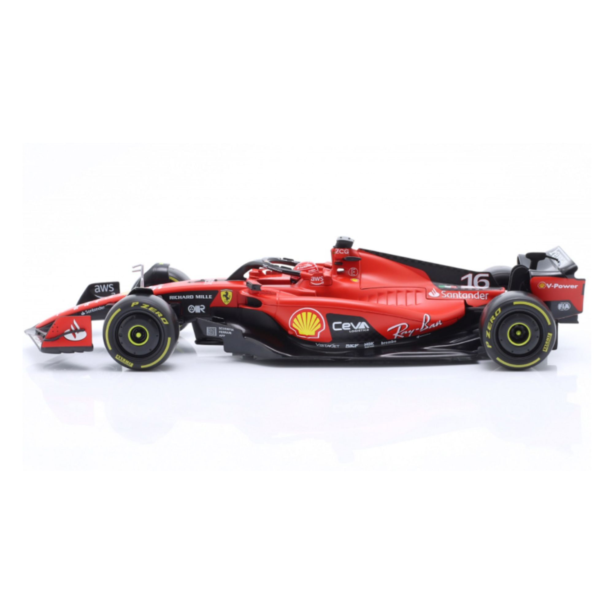 Miniatura Ferrari SF23 Ferrari Charles Leclerc 2023 1:18 Bburago