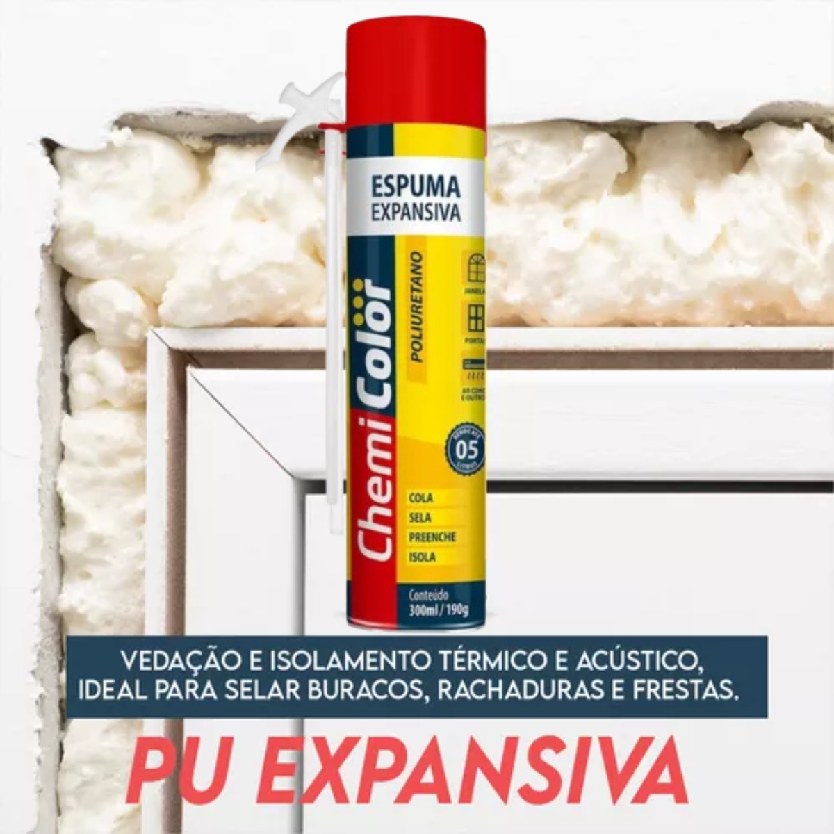 Espuma expansiva, 300ml - MEGAFER