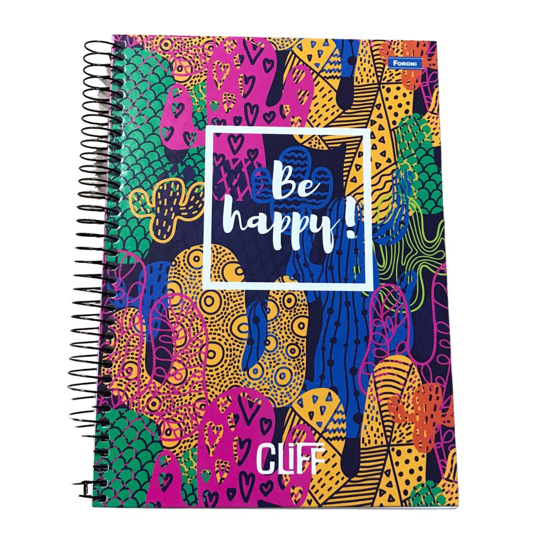 Caderno Universitário Capa Dura Foroni Cliff Feminino 12 Matérias Capas ...