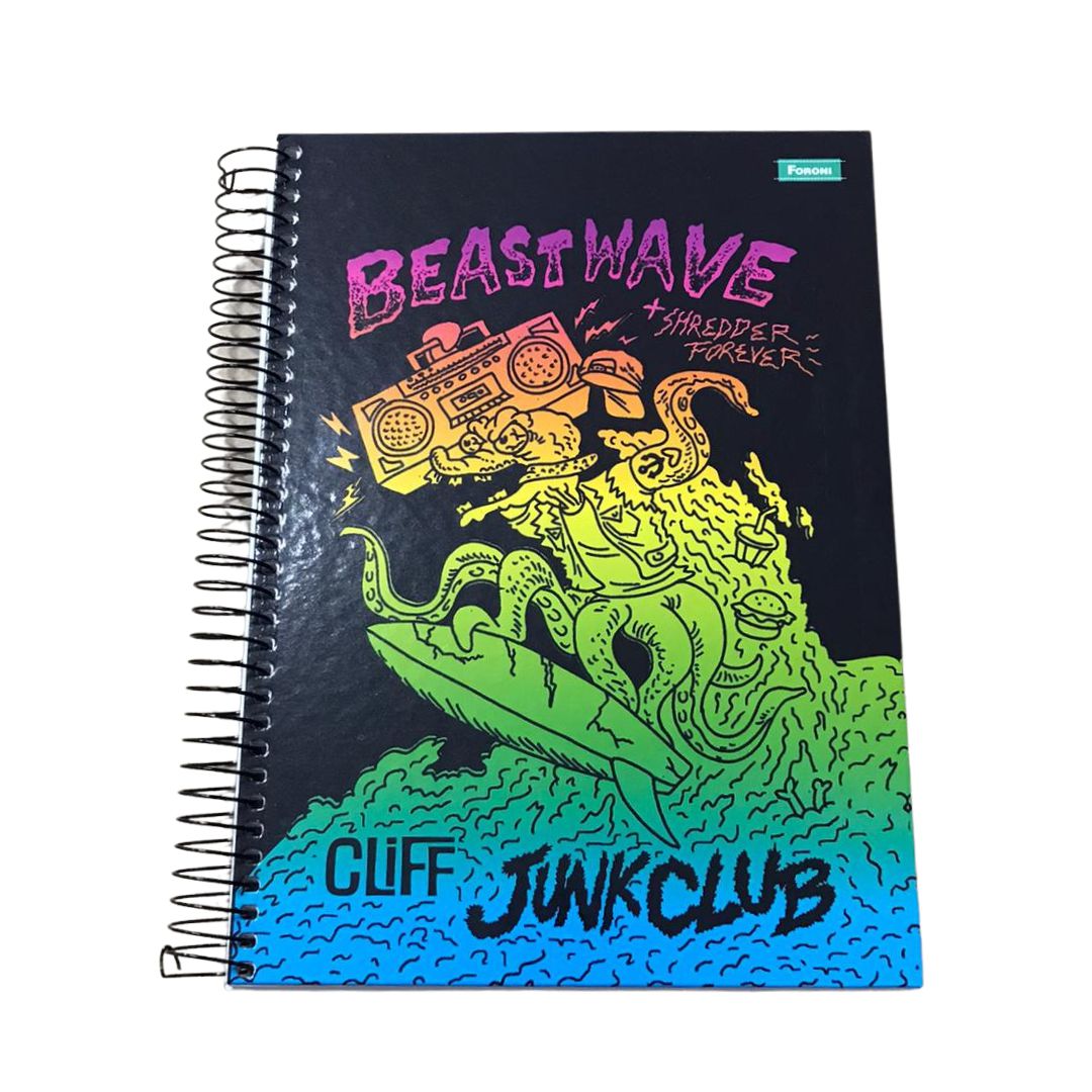 Caderno Universitário Capa Dura Foroni Cliff Masculino 15 Matérias ...