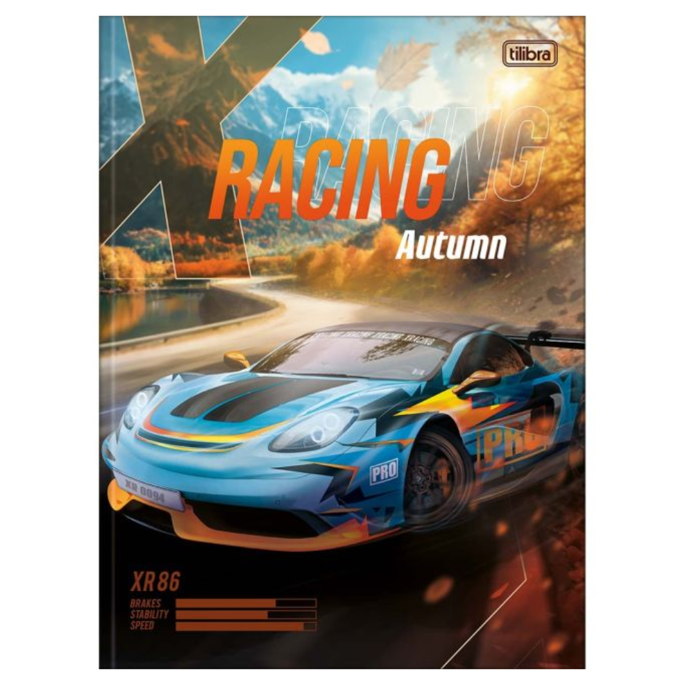 Caderno Brochura Universitário Capa Dura X-Racing 80 folhas - Montreal ...