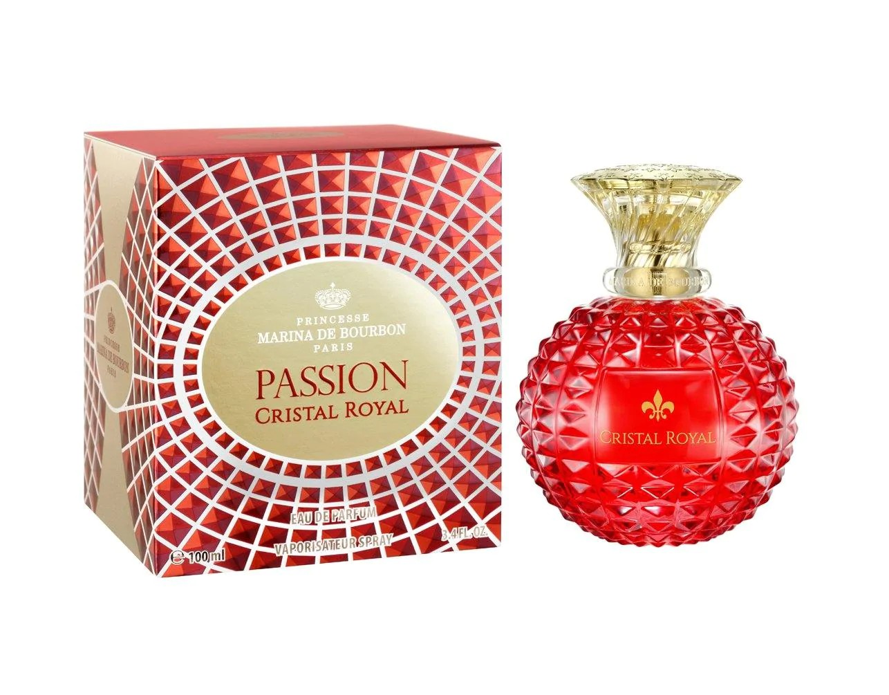 Perfume Princesse Marina de Bourbon Passion Cristal Royal - EDP 100ml -  Marlene Beauty - Ampla gama de perfumes importados e produtos de beleza