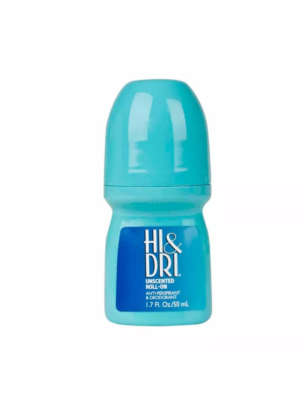 Desodorante Hi & Dri Unscented Roll-On 50ml - Marlene Beauty - Ampla gama  de perfumes importados e produtos de beleza