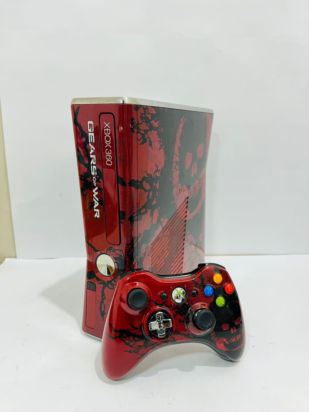 Console Xbox 360 Slim Edição Limitada Gears Of War 3 Completo